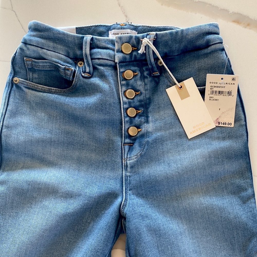 GOOD AMERICAN GOOD CURVE SKINNY JEANS